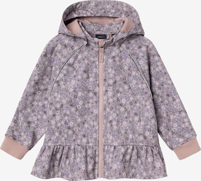 NAME IT Veste fonctionnelle 'Alfa' en crème / vert / lilas / rose ancienne, Vue avec produit