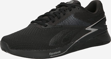 Reebok Sport Athletic Shoes 'NANO X3' in Black: front