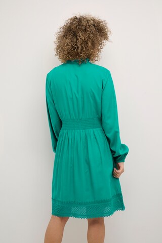 Cream Dress 'Milla' in Green