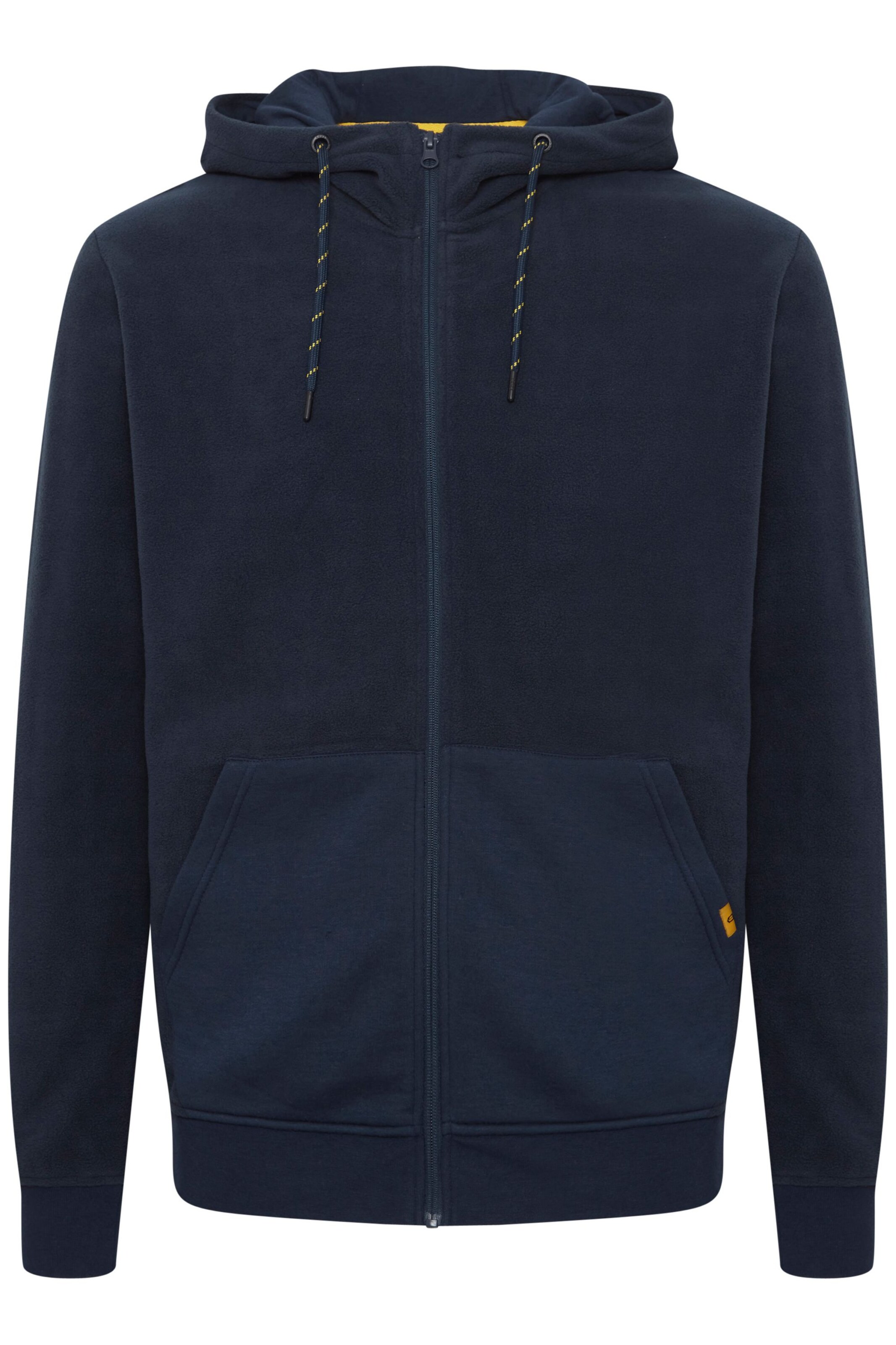 INDICODE JEANS Fleece jas in Blauw: voorkant
