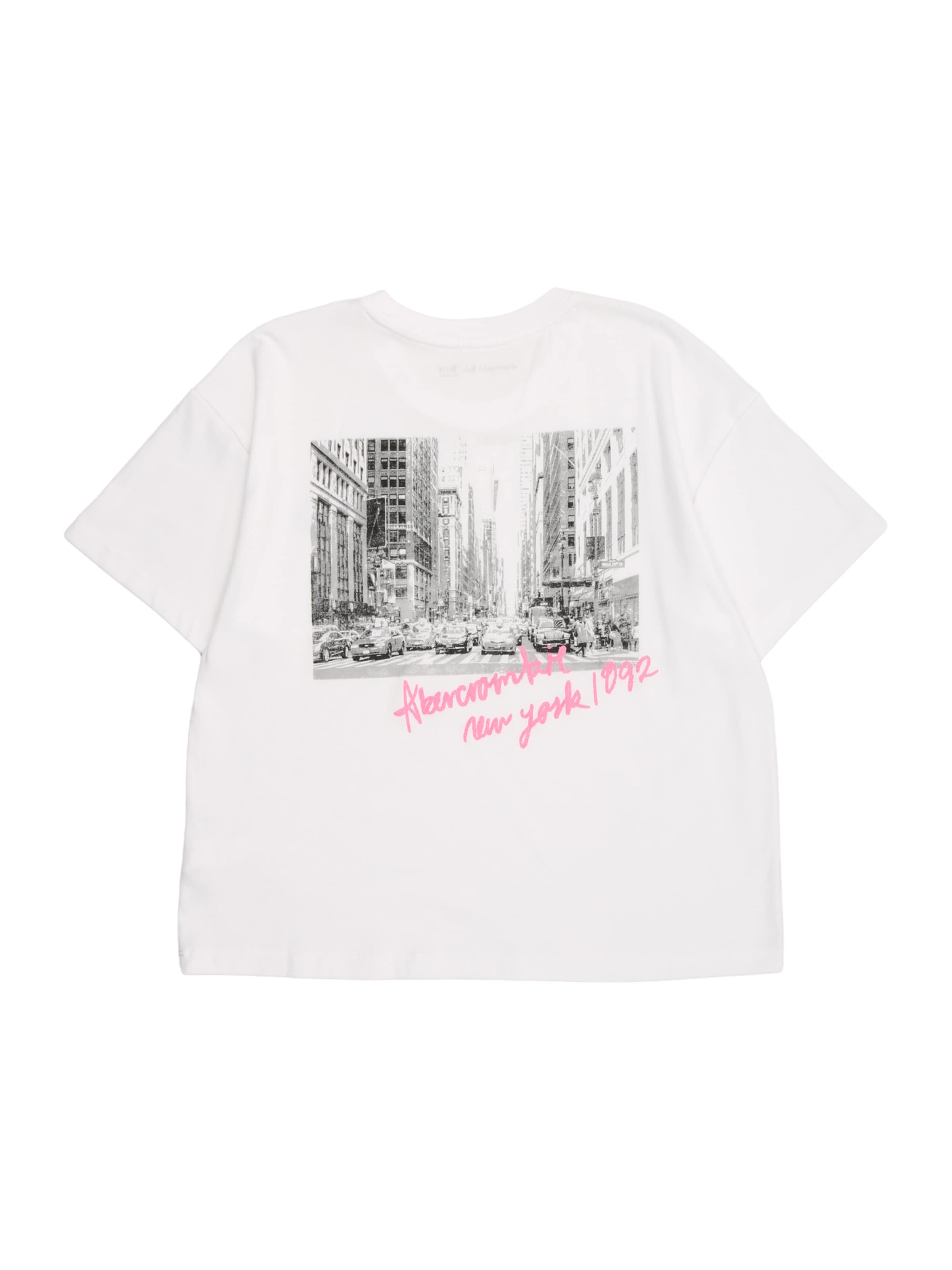 Abercrombie & Fitch T-shirt 'NYC STREETS' i vit