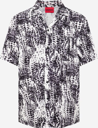 HUGO Overhemd 'Ellino' in de kleur Zwart / Wit, Productweergave