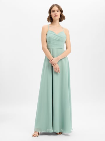 Marie Lund Abendkleid in Grün: Vorderseite