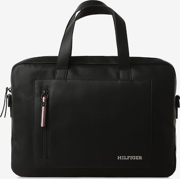 TOMMY HILFIGER Laptoptaske i sort: forside