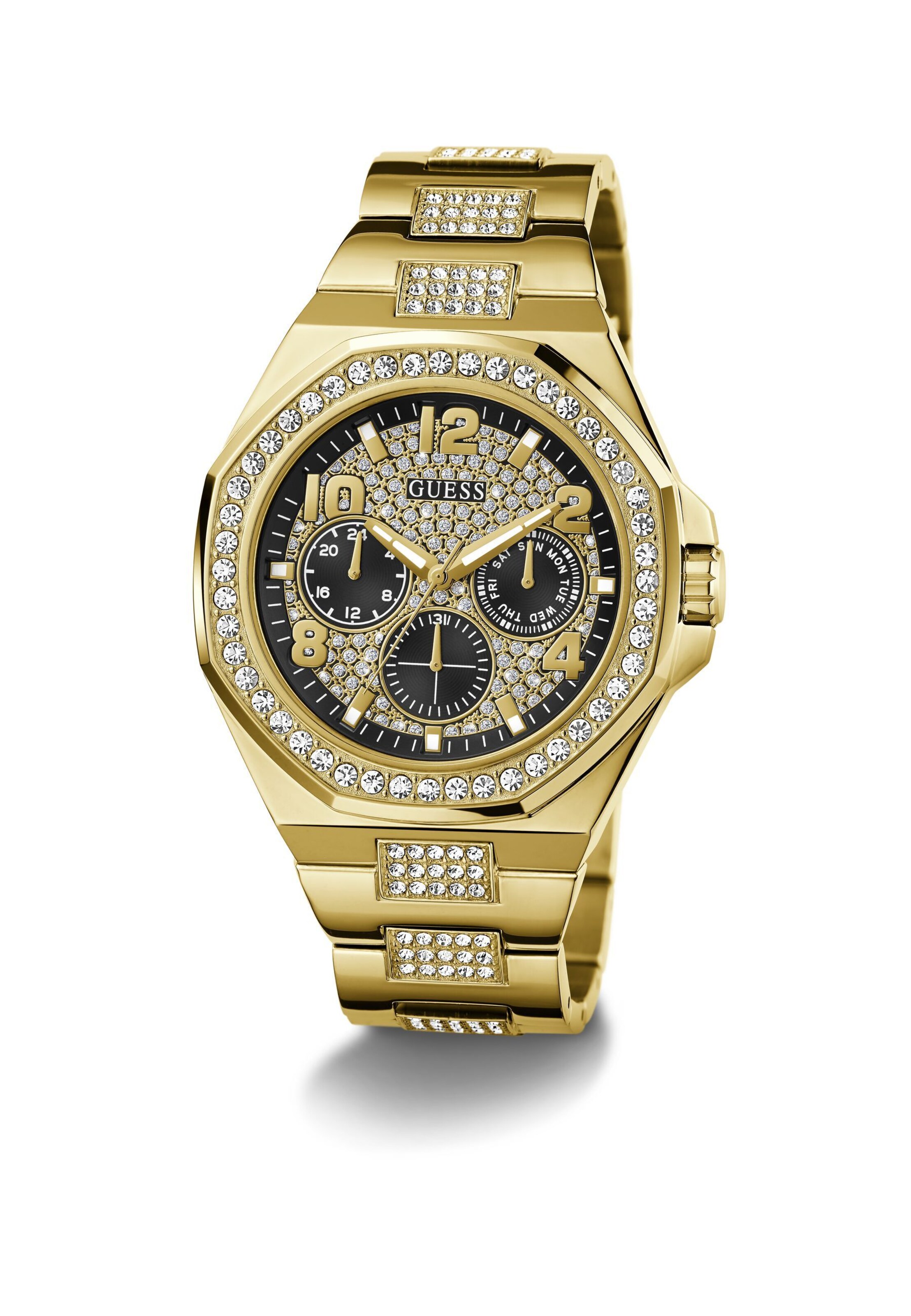 GUESS Uhr 'EMPIRE' in Gold: Vorderseite