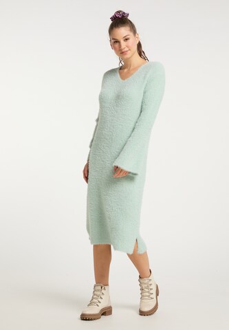 MYMO Knitted dress in Green: front