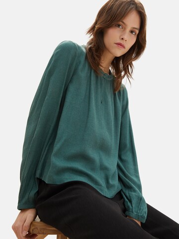 TOM TAILOR DENIM Blouse in Green