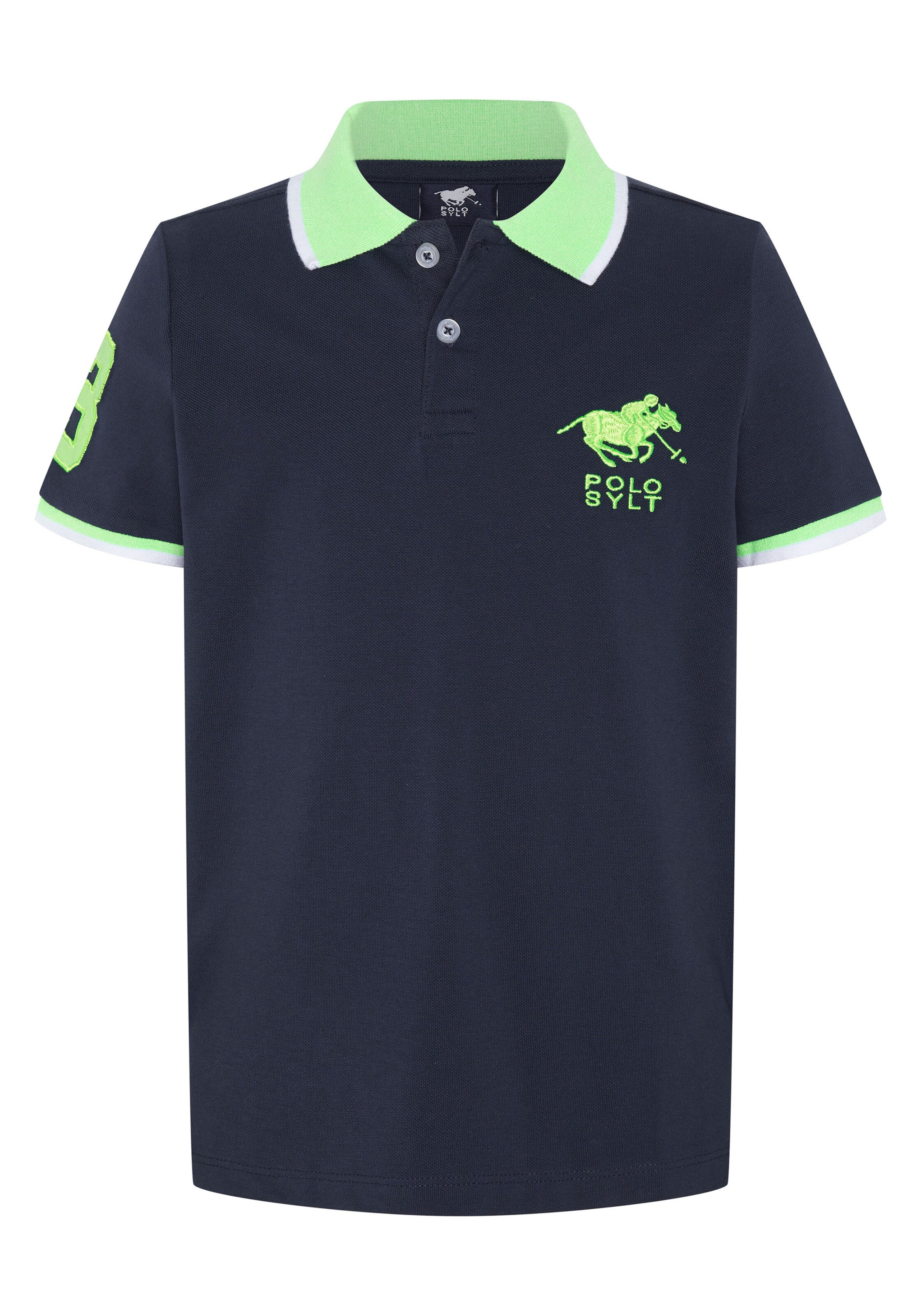 Polo Sylt Shirt in Blue: front