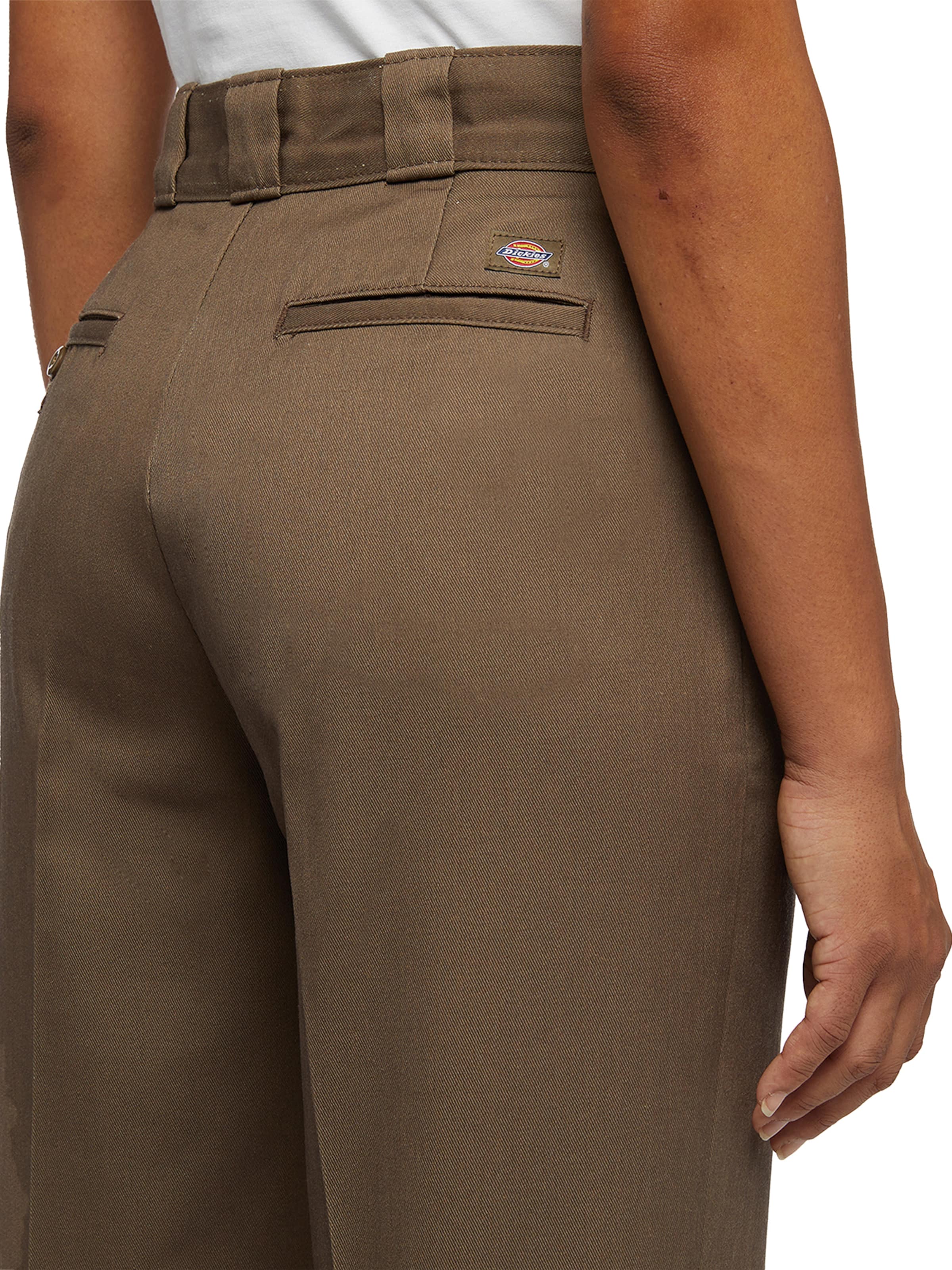 DICKIES Regular Pressveckad byxa '874' i brun