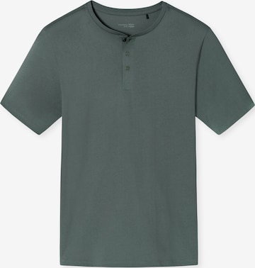 T-Shirt SCHIESSER en vert : devant