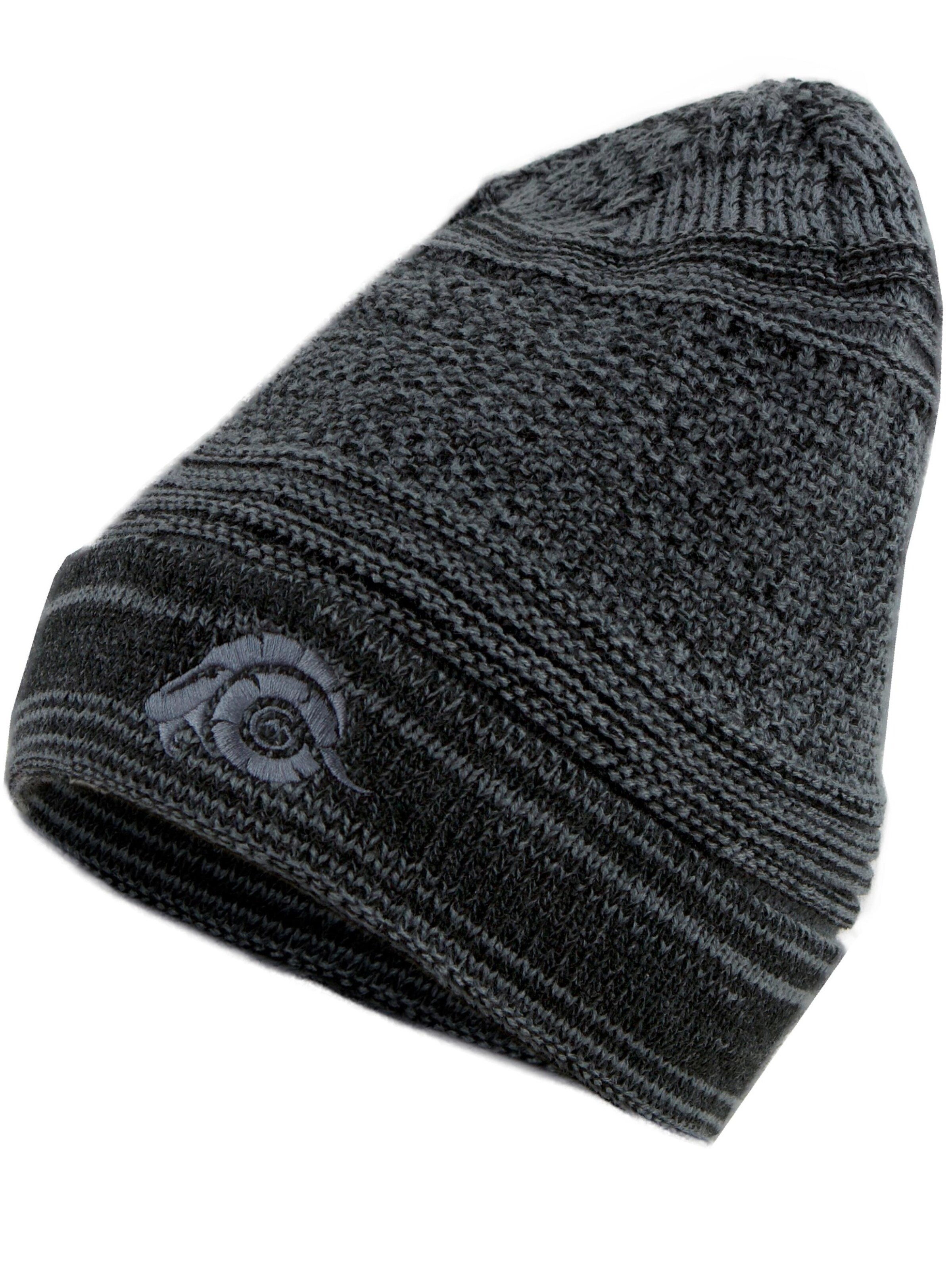 Guggen Mountain Mütze 'Mütze K902 Wintermütze mit leichtem Fleecefutter' in grau, Produktansicht