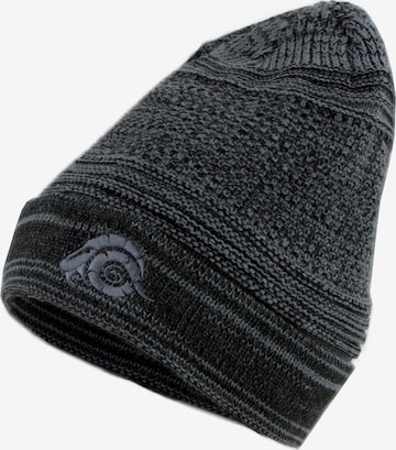 Guggen Mountain Beanie 'Mütze K902 Wintermütze mit leichtem Fleecefutter' in Grey: front