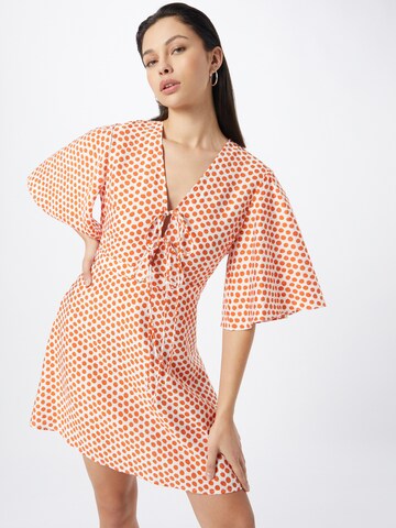 Traffic People - Vestido 'Little Lies' en naranja: frente