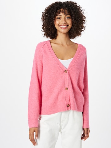 ESPRIT Knit cardigan in Pink: front