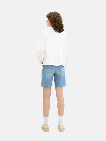 TOM TAILOR Loosefit Shorts 'Kate' in Blau