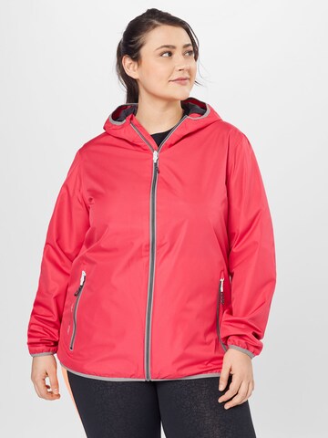 KILLTEC Outdoor Jacket 'Trin' in Pink: front