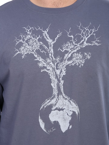 Life-Tree Shirt 'Fairwear Weltenbaum' in Blau