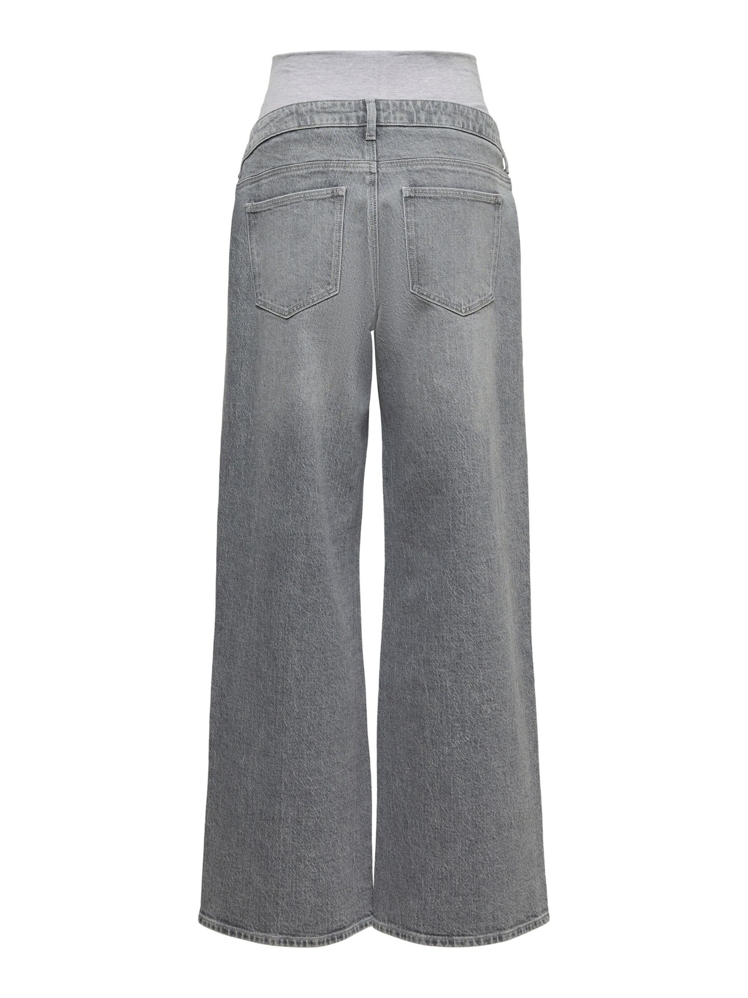 MAMALICIOUS Wide Leg Jeans i grå