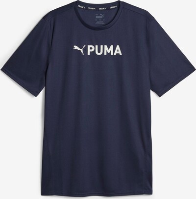 PUMA T-Shirt fonctionnel en bleu marine / blanc, Vue avec produit