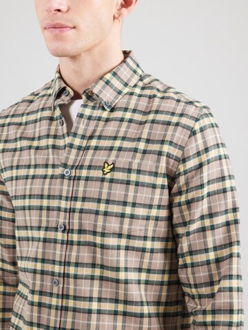 Lyle & Scott Regular Fit Hemd in Beige