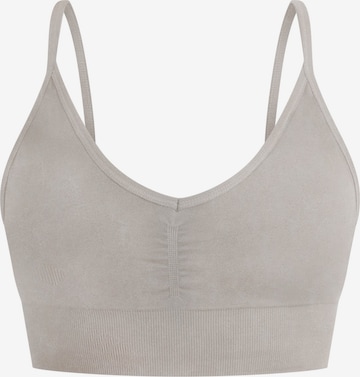 Bustier Soutien-gorge de sport Smilodox en gris : devant