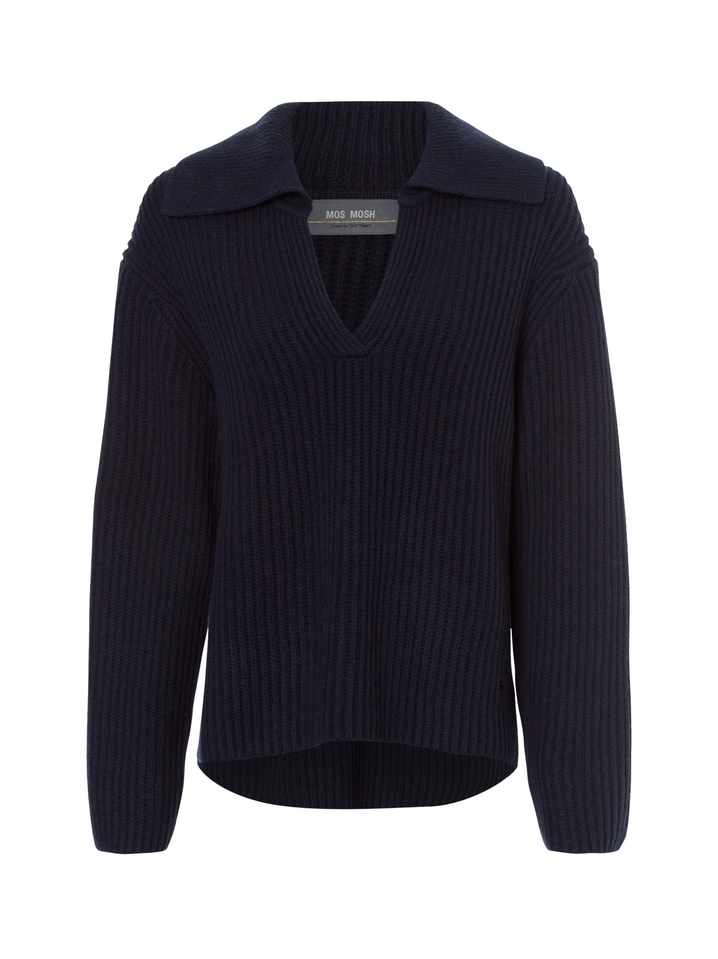 MOS MOSH Trui in Blauw: voorkant