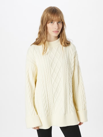 NA-KD Pullover in Weiß: predná strana