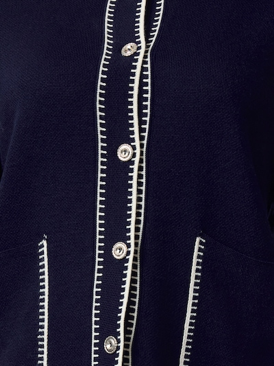 Trendyol Strickjacke in ecru / indigo, Produktansicht