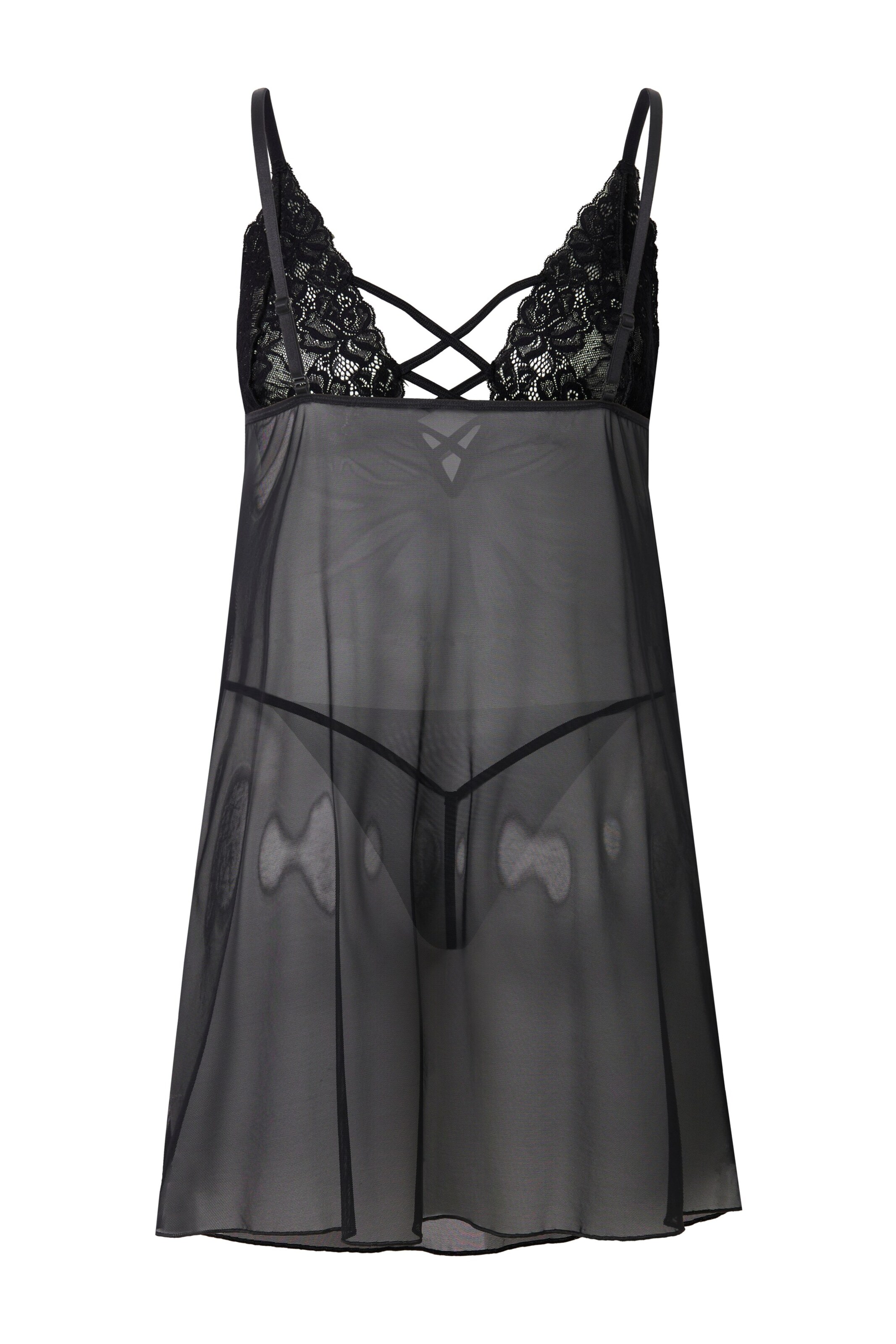 Ulla Popken Negligé in Zwart