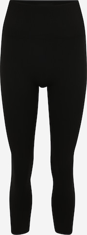 BJÖRN BORG Skinny Workout Pants in Black: front