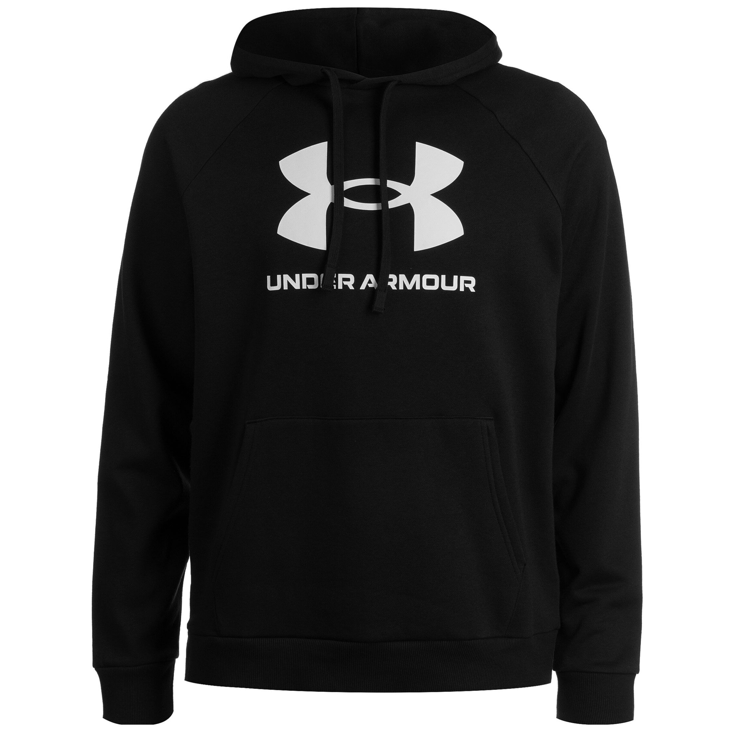 UNDER ARMOUR Athletic Sweatshirt in Black: front