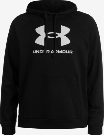 UNDER ARMOUR Athletic Sweatshirt in Black: front