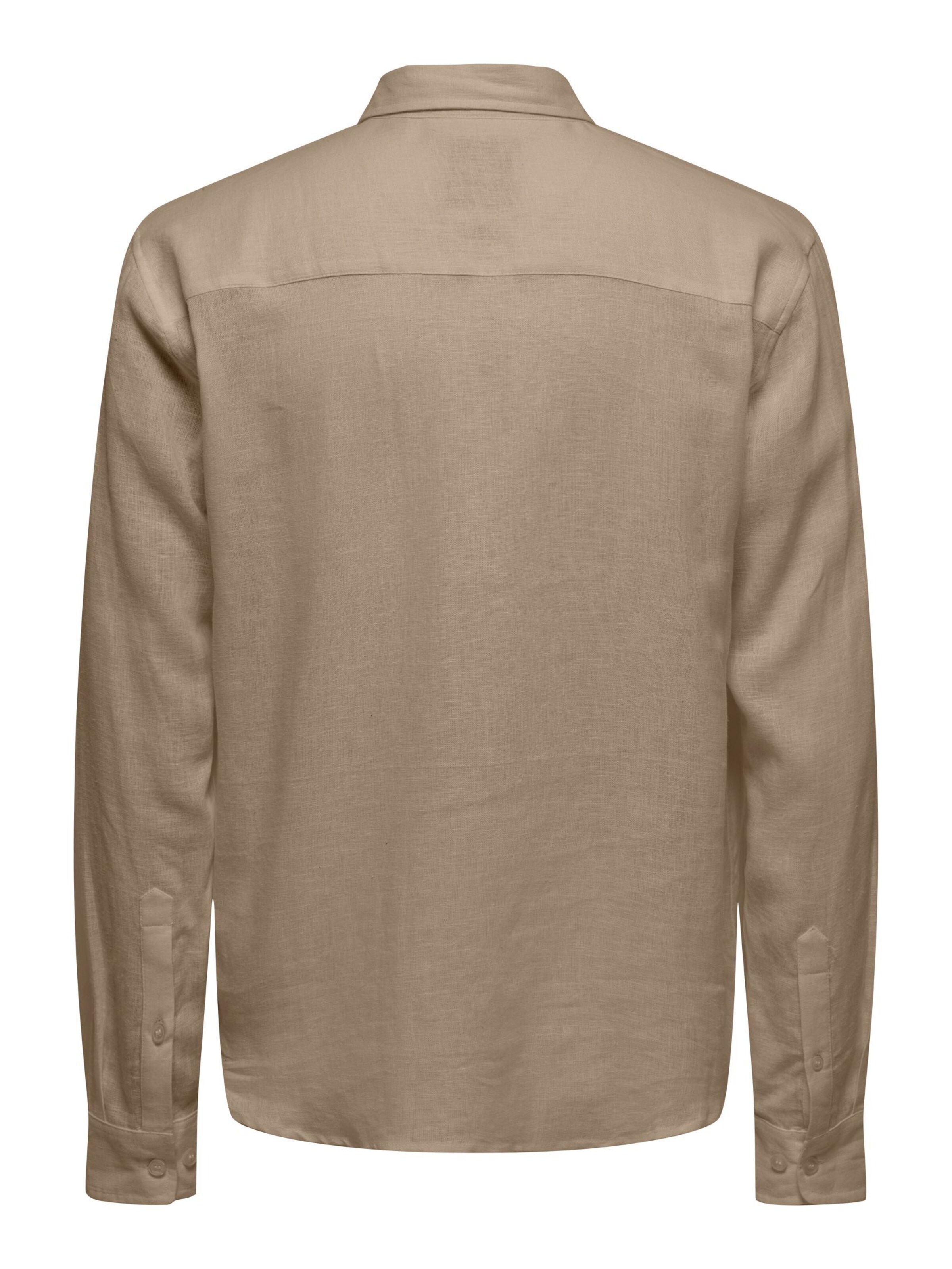 Only & Sons - Ajuste regular Camisa 'ONSLaurence' en marrón