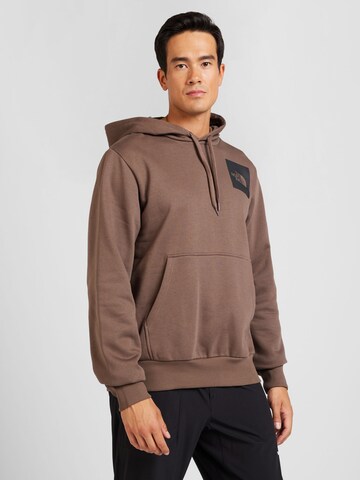 Sweat-shirt 'FINE' THE NORTH FACE en marron : devant