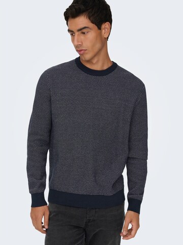 Pulover 'ONSMORGAN' de la Only & Sons pe albastru