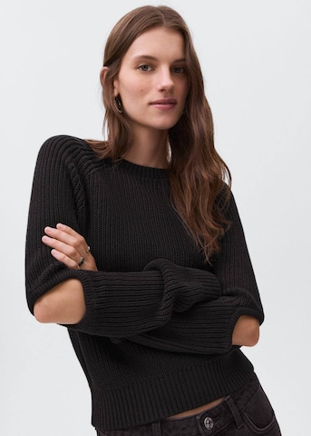 MANGO TEEN Sweater 'Elbow' in Black