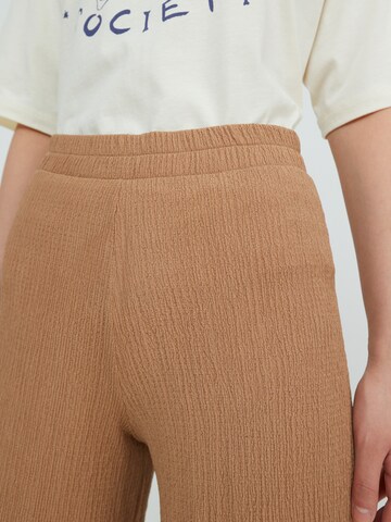 EDITED Wide leg Pants 'Philine' in Brown