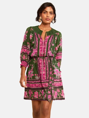 love & roses - Vestido en verde: frente