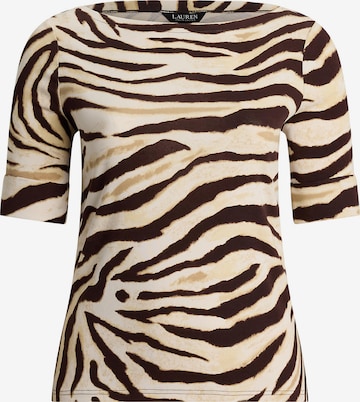 Tricou 'JUDY' de la Lauren Ralph Lauren Plus pe bej: față