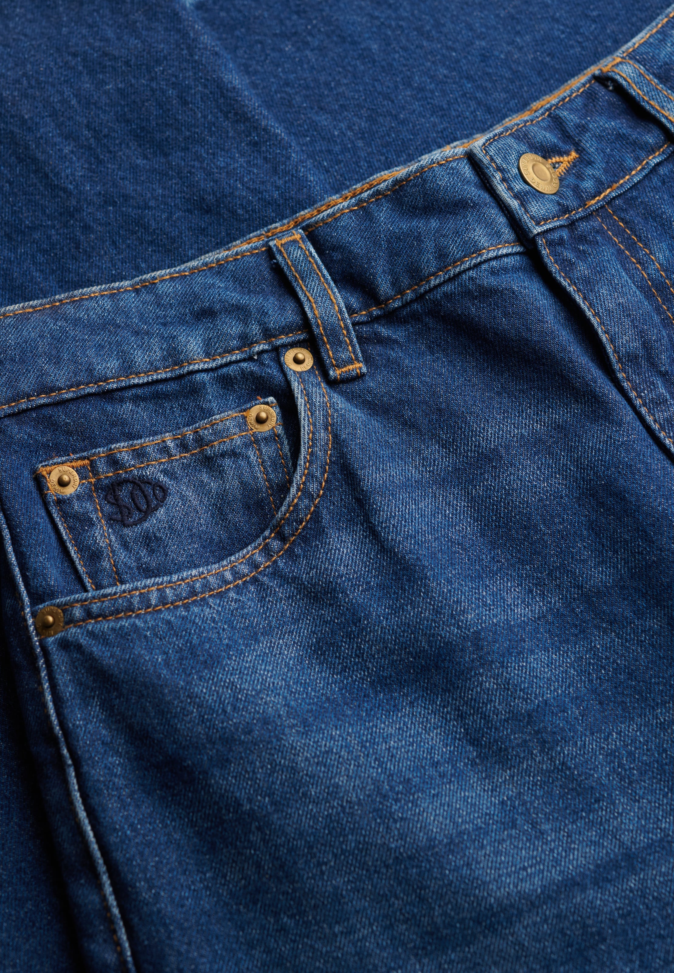 Wide Leg Jean Superdry & Co en bleu
