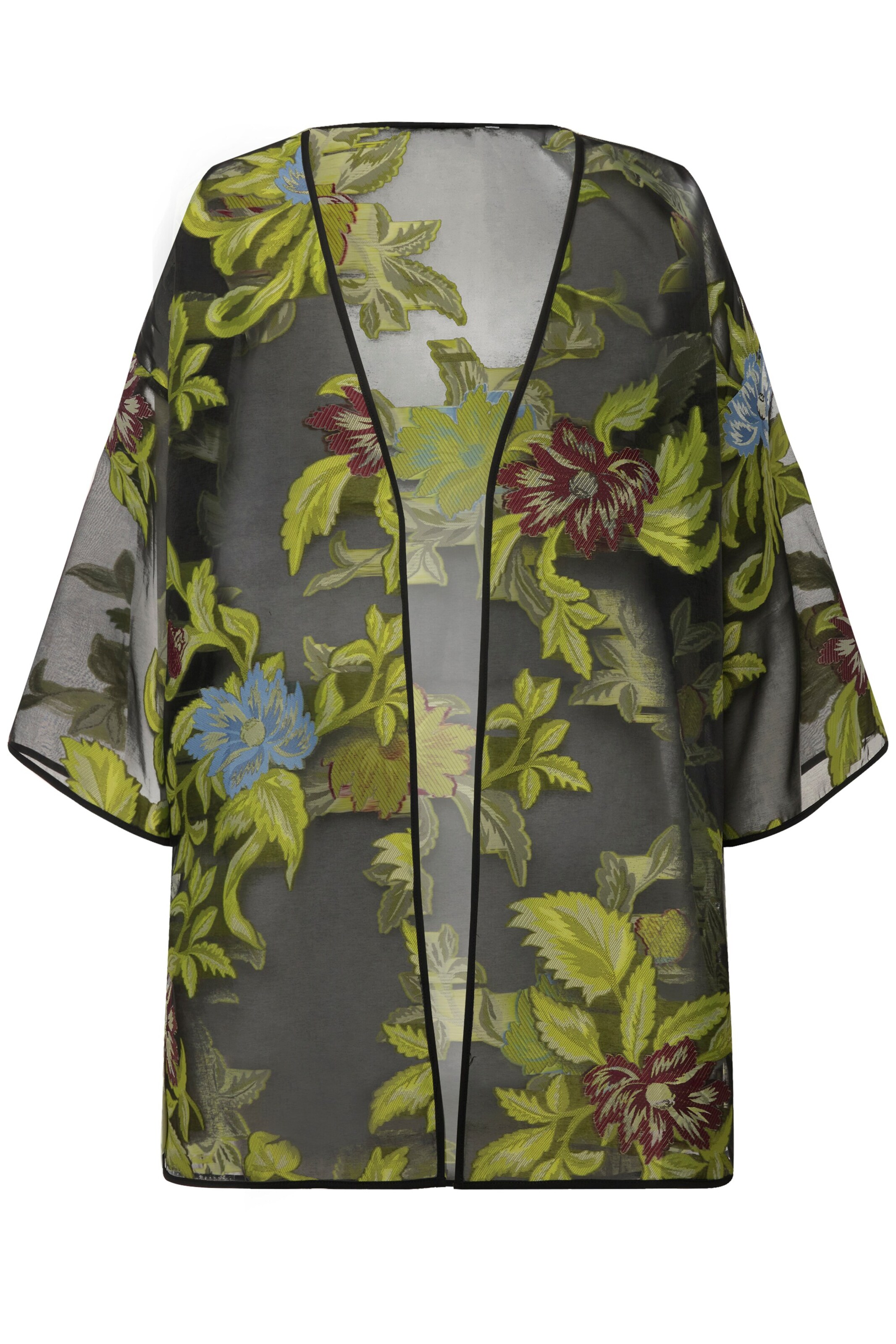Ulla Popken Kimono in Grün: Vorderseite