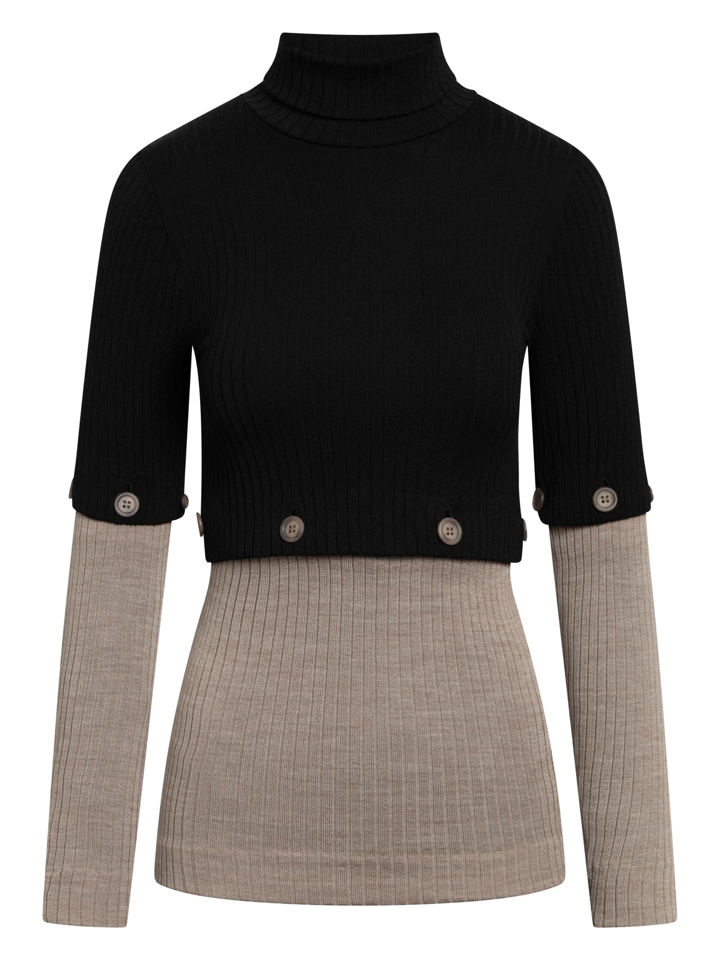 TOOche Pullover 'Dual Black Elegance'‌‌‌‌‌‌‌‌‌ in Schwarz: Vorderseite