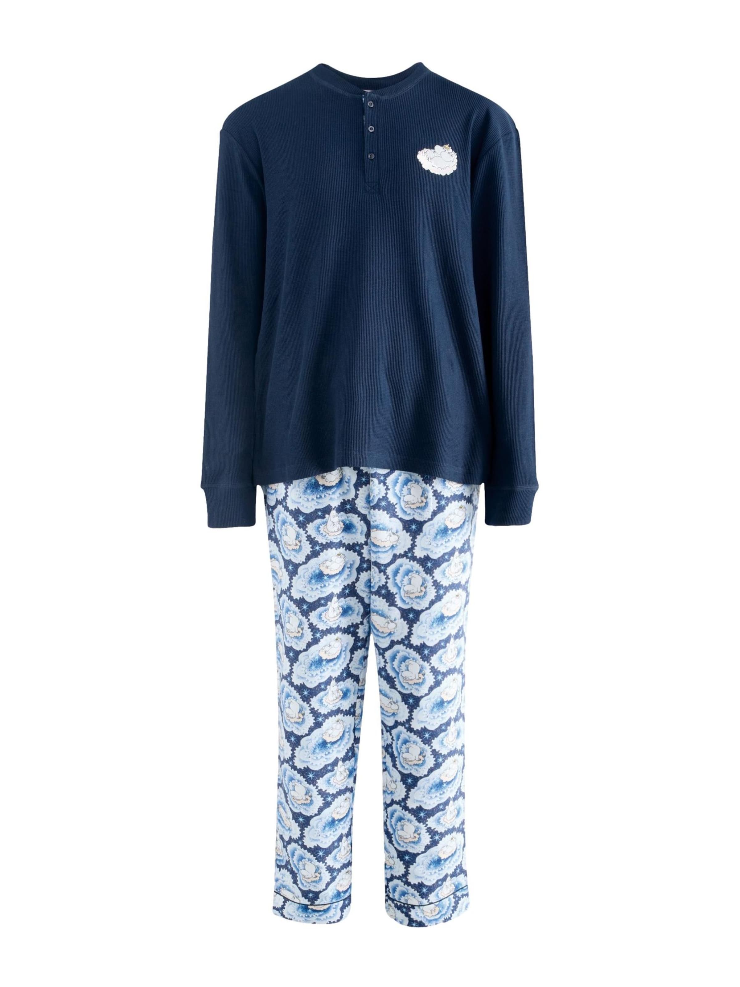 Cath Kidston Dolga pižama | modra barva: sprednja stran