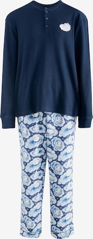 Cath Kidston Hosszú pizsama 'Moomins' - kék: elől