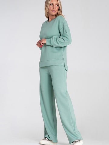Sweat-shirt 'M1203' Figl en vert