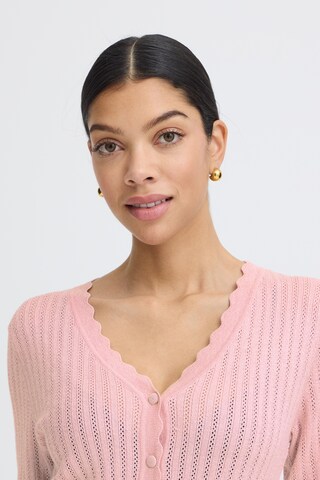 b.young Knit cardigan in Pink