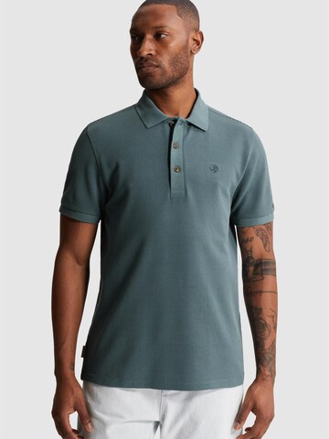 CAST IRON Paita 'Polo shirt with waffle texture' värissä sininen