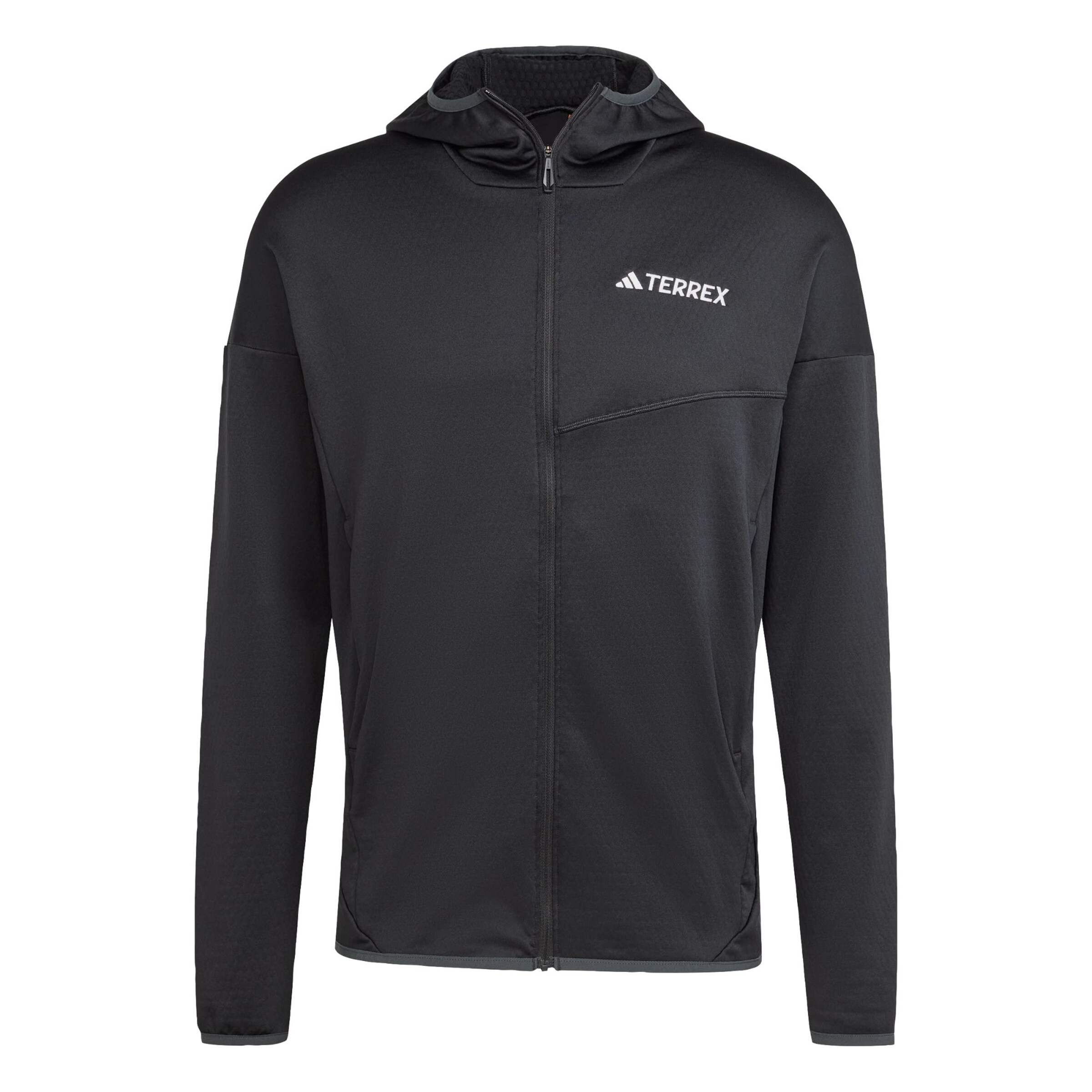 ADIDAS TERREX Athletic fleece jacket 'Xperior' in Black: front