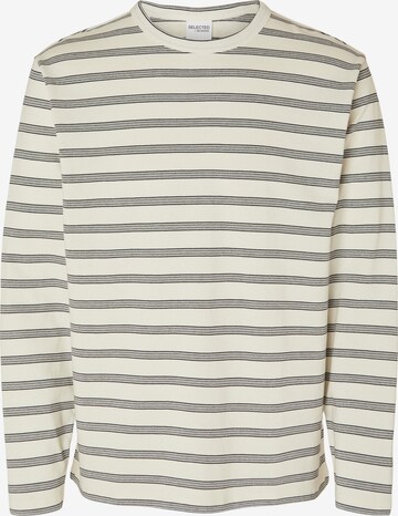 SELECTED HOMME Sweatshirt 'SHAWN' in Beige: voorkant