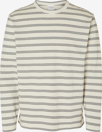 SELECTED HOMME Sweatshirt 'SHAWN' in Beige: predná strana